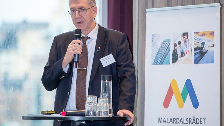 Tommy Levinsson (S), regionråd Region Västmanland och ordförande i Mälardalsrådets arbetsgrupp för Storregional kollektivtrafik. Foto: Per Groth/Mälardalsrådet
