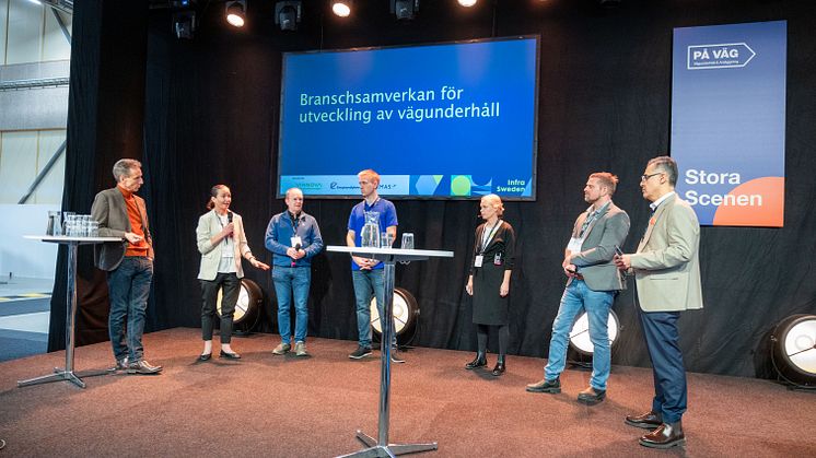 Under mässan På Väg diskuterades möjligheten att starta en branschförening för vägunderhåll, för att innovationer, ny teknik och nya metoder ska nå ut bredare och komma hela branschen till nytta. Bild: Lars-Olof Tandberg