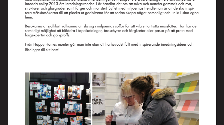 Happy Homes bjuder på inspiration på Hem & Villa i Göteborg