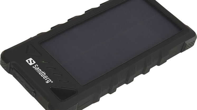 Solcellsladdad powerbank - frilagd