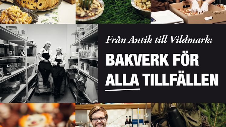 Inbjudan till bokrelease & fikakalas ”Från Antik till Vildmark: Bakverk för alla tillfällen”