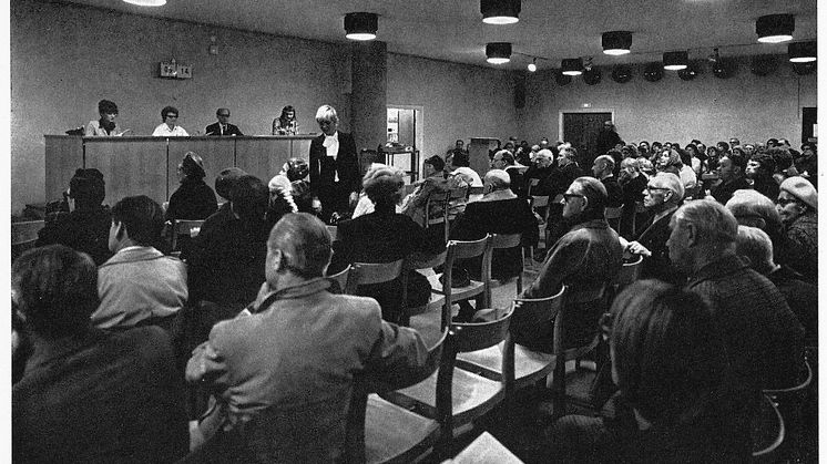 The Great Auction hall at Norrtulsgatan in 1974 