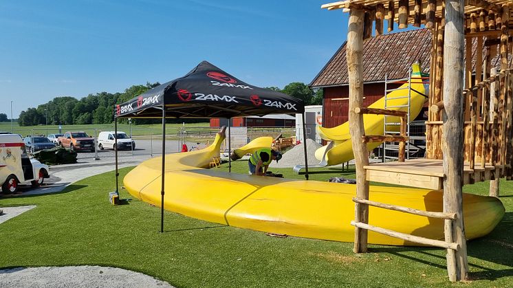 Bananparken är en ny temapark invid Åbergs museum i Bålsta. Foto: Per-Erik Knapp