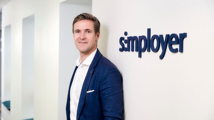 NY CEO: 1. mars tok Vigleik Takle over som ny CEO for Simployer, et av skandinavias ledende selskaper på HRM-systemer.  FOTO: Sveinung Bråten