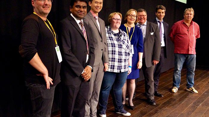 Tim Moore, Anil Patil, Yongjie Yon, Ailsa Tweedie, Elizabeth Hanson, Lennart Magnusson, Stecy Yghemonos och Ingvar Nilsson.