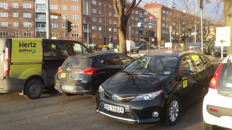 Nye bilpoolplasser på Carl Bernersplass