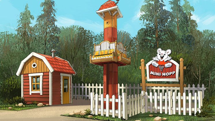 Hisnande ny åkattraktion i Bamses Värld 
