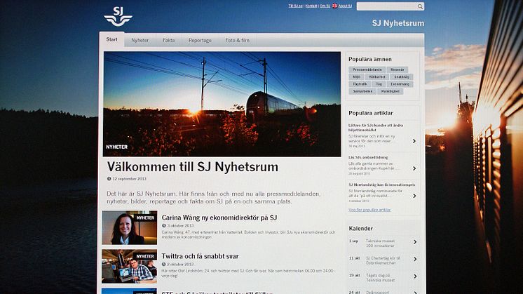 Lättare att hitta nyheter om SJ 