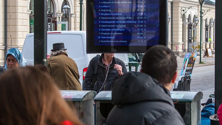 Sunlight readable skylt, med ökad läsbarhet även i direkt solljus