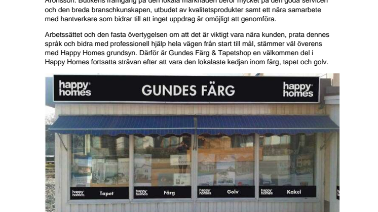 Happy Homes får ytterligare en butik i Stockholm