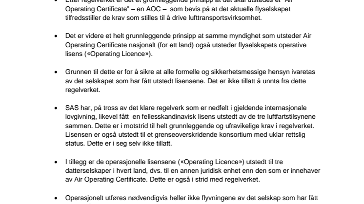 Oppsummering av klage til EU-kommisjonen og EFTAs overvåkningsorgan (ESA)
