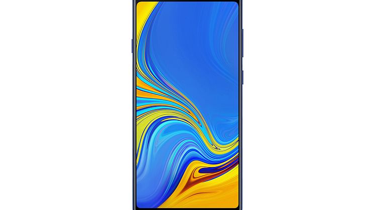 Galaxy A9_Front_Lemonade Blue