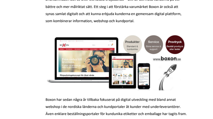 3 blir 1 – Boxon konsoliderar varumärket och lanserar ny hemsida som knyter ihop tidigare digitala portaler