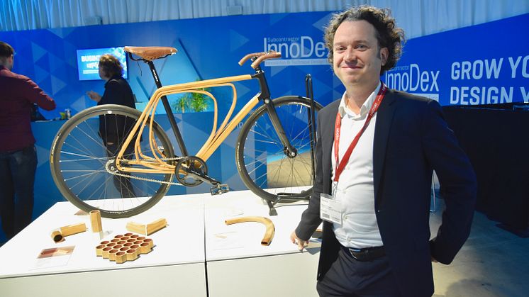 Materialgurun Dr Sascha Peters från Haute Innovation, Berlin, medverkar på Elmia InnoDex för sjätte året i rad.