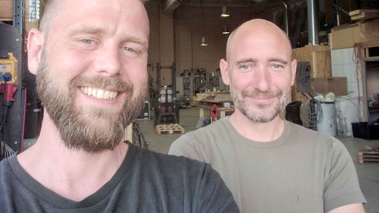 Olof Wiese med kollega Edvin Buregren, Utskottet