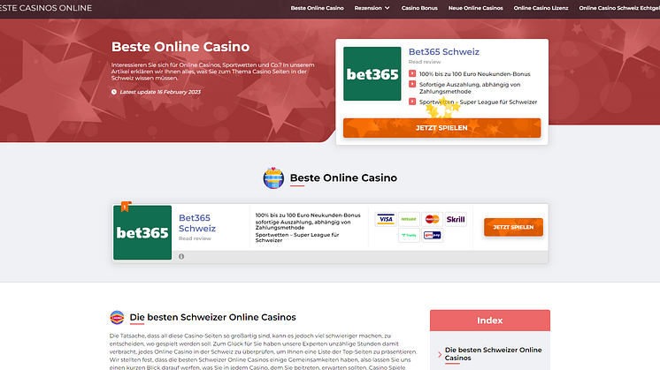 Beste Casinos Online