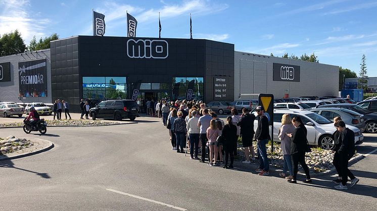Succé när Mio öppnade i Luleå