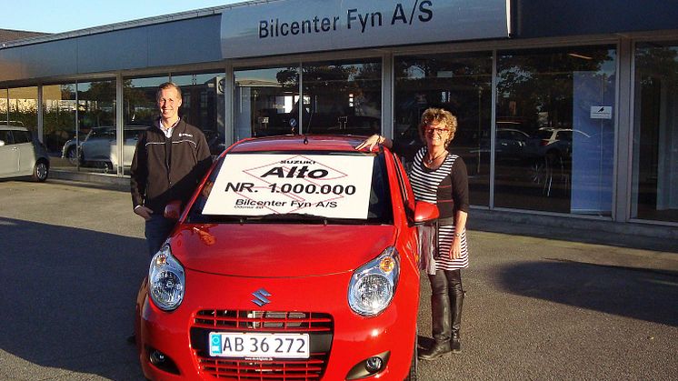 Suzuki Alto nr. 1 million solgt i Danmark