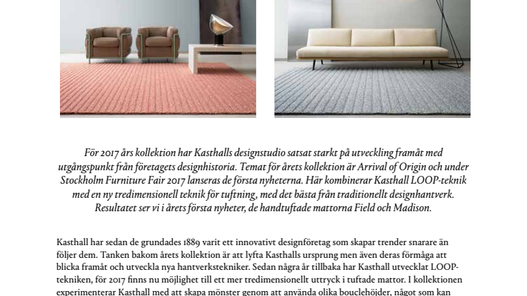 KOLLEKTION ARRIVAL OF ORIGIN 20SEVENTEEN FÖRÄDLAR DESIGNARV OCH SKAPAR RÖRELSE FRAMÅT