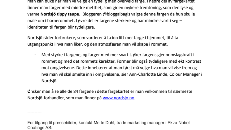 Økt interesse for mørkere og sterkere farger