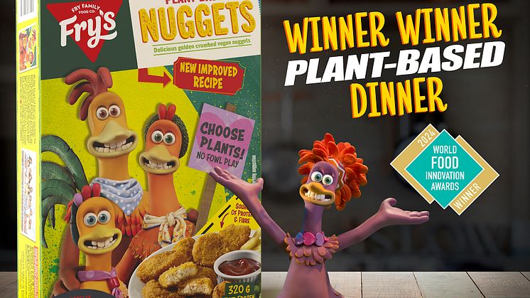 Plant-based brand Fry’s collaboration with Aardman and Netflix wins global innovation marketing award