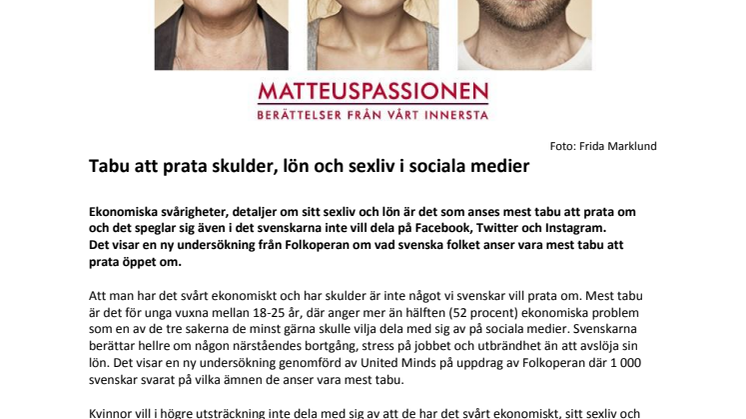Tabu att prata skulder, lön och sexliv i sociala medier