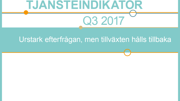 Tjänsteindikatorn, 2017, kvartal 3 - kort version