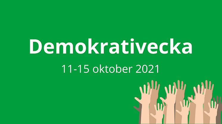 Presstips: Demokrativecka i Alvesta 11-15 oktober