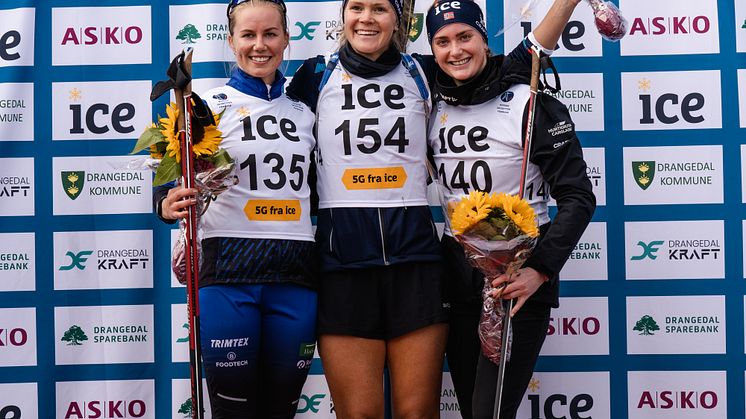 FORNØYDE: Norges Skiskytterforbund er det åttende største sponsorobjektet i 2021. Foto: NSSF