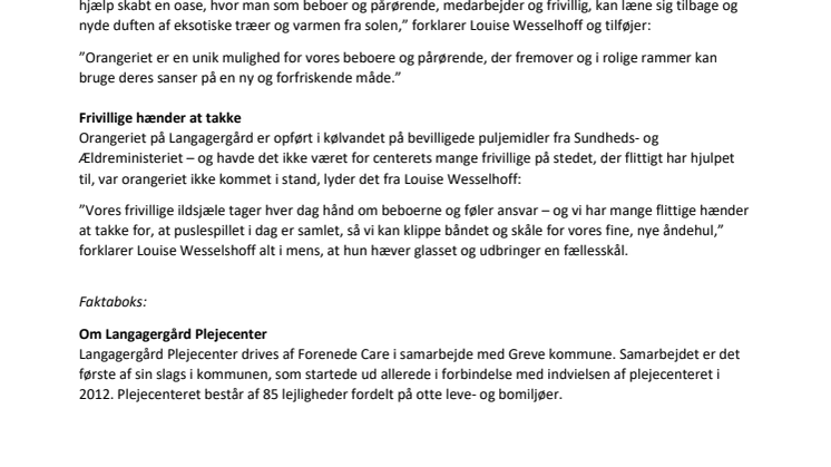 Langagergård forlænger sommeren på sydkysten