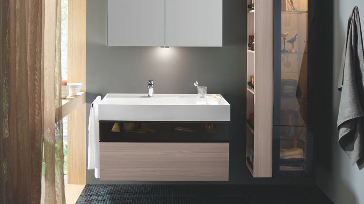 burgbad verbreitet mit seiner neuen Kollektion Yumo im Bad echte Wohnzimmer-Atmosphäre. 