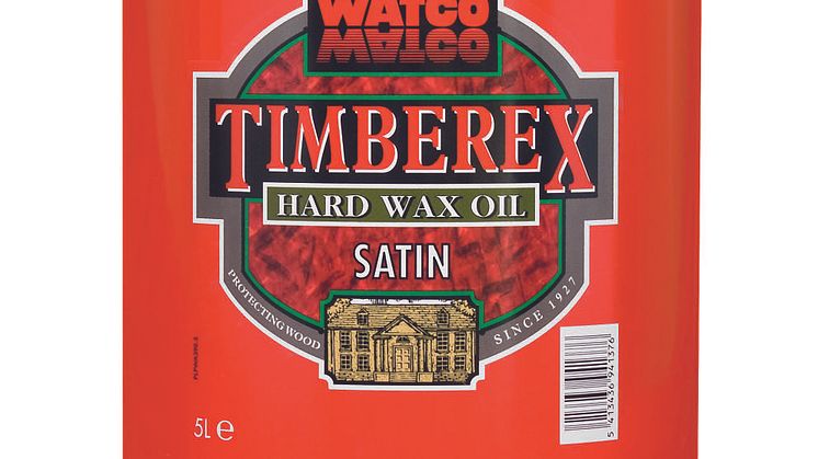 Timberex Hard Wax Oil = oljat utseende med hårdvaxoljans egenskaper