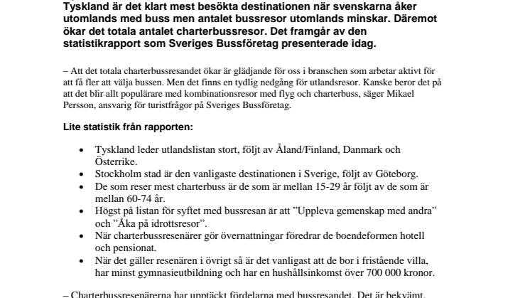 Tyskland populäraste bussreselandet