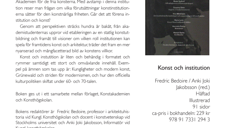 Konst & institution
