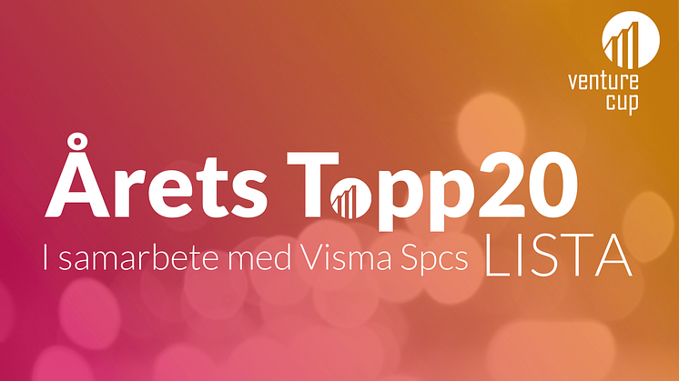Låt oss presentera Venture Cups Topp20-lista av Sveriges bästa idéer 2024