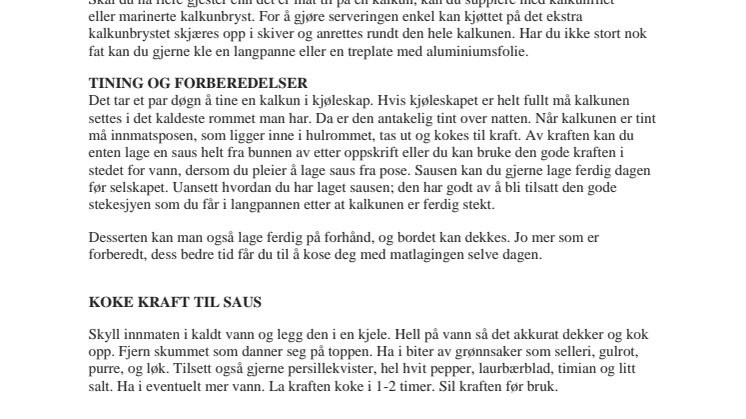 ​Slik steker du hel kalkun