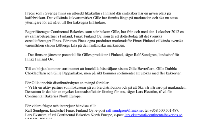 Nu ska finländarna fika mer med Gille Havreflarn
