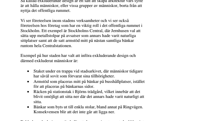 Centerpartiets motion om inkluderande design