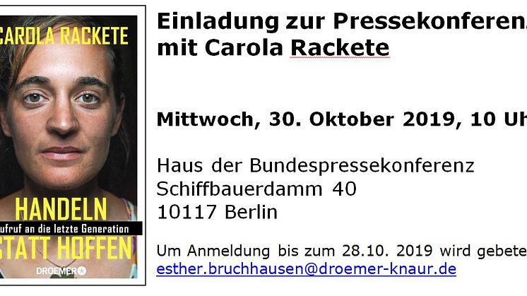 Handeln statt Hoffen erscheint am 4. November bei Droemer