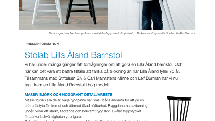 Lilla Åland Barnstol