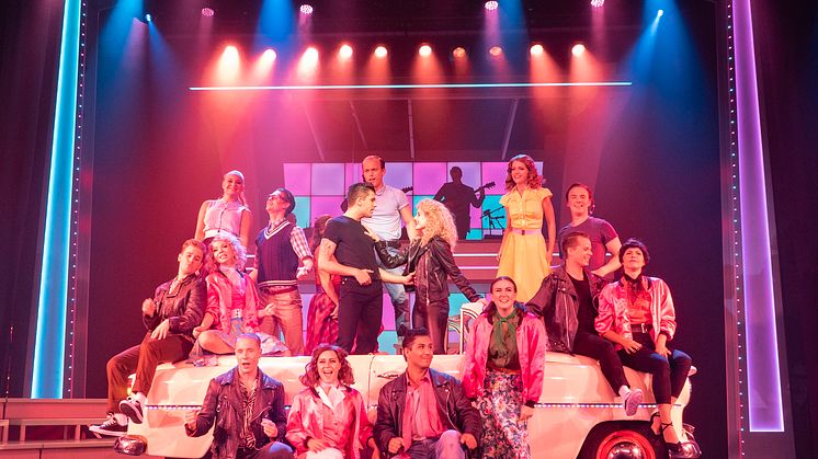 Premiärkväll för musikalen Grease på Nöjesteatern i Malmö med Lotta Engberg, Anton Hagman och Caroline Johansson Kuhmunen i huvudrollerna!