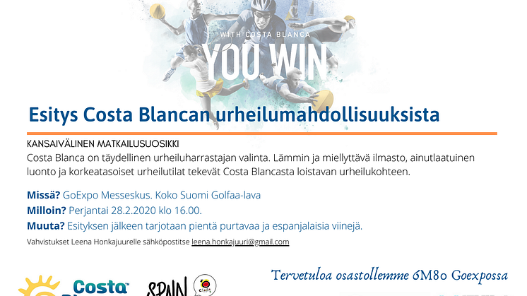 Costa Blanca Sports Presentation