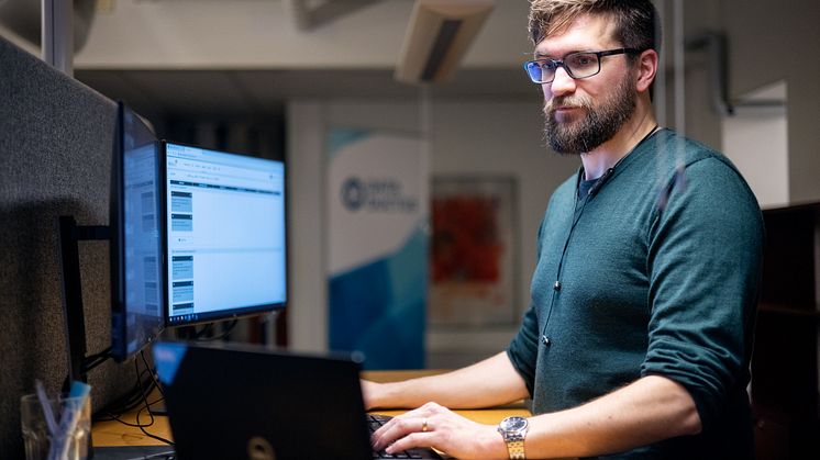 Andreas trivs med rollen som IT-konsult på Data Ductus. 
