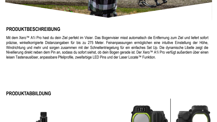 Garmin Datenplatt Xero A1i Pro