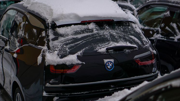BMW i3 på kaia i Drammen
