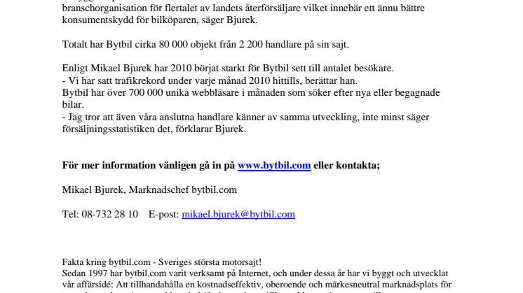 Bytbils sajt nu även i mobilen