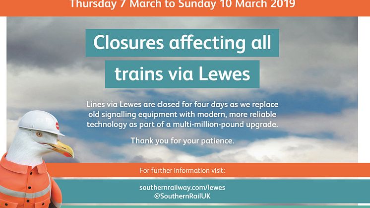 Buses to replace trains on two working days through Lewes as £25m signalling upgrade is completed
