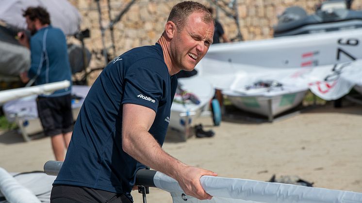 VM-KLAR: Hermann Tomasgaard er klar for VM i ILCA 7 og har ambisjoner om å seile om VM-medaljene. FOTO: Morten Jensen
