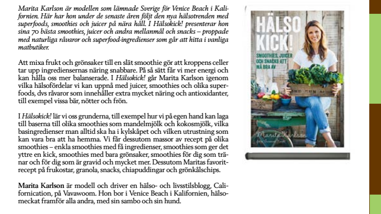 Marita Karlson: Hälsokick!
