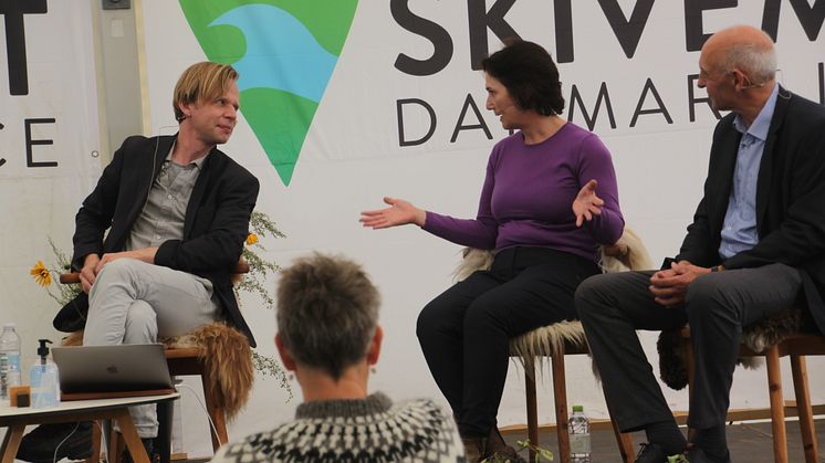 Clement Kjersgaard, Bodil Jacobsen og Peder Chr. Kirkegaard. Foto: Ole Sørensen